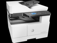 МФУ лазерный HP LaserJet M443nda, A3, ч/б, 25стр/мин (A4 ч/б), 25стр/мин (A3 ч/б), 1200x1200 dpi, дуплекс, ДАПД-100 листов, сетевой, USB, белый/черный (8AF72A)