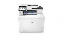 МФУ лазерный HP Color LaserJet Enterprise M480f, A4, цветной, 27 стр/мин (A4 ч/б), 27 стр/мин (A4 цв.), 600x600 dpi, дуплекс, ДАПД-50 листов, факс, сетевой, USB (3QA55A)
