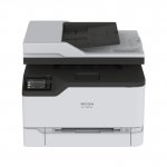 МФУ лазерный Ricoh M C240FW, A4, цветной, 24стр/мин (A4 ч/б), 24стр/мин (A4 цв.), 2400x600 dpi, дуплекс, АПД-50 листов, факс, сетевой, Wi-Fi, USB (408430)