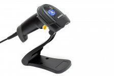 Сканер штрих-кода Mindeo MD6600-HD, ручной, Area Image, USB, 1D/2D, черный/желтый, IP52, 2 м (MD6600-HD_stand)