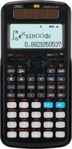 Калькулятор научный DELI ED991ES, 12-разрядный, кол-во функций:417, многострочный экран, черный (ED991ES)