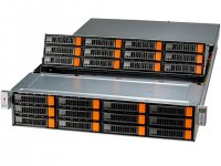 Серверная платформа SuperMicro 521E-E1CR24H, 1xSocket4677, 16xDDR5, 24x2.5/3.5 HDD HS, 2xM.2-PCI-E, AOC-S3908L-H8iR-32DD, 2x10GLAN, 2x10G SFP+, IPMI, Redundant 2x1600 Вт, 2U (SSG-521E-E1CR24H)