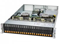 Серверная платформа SuperMicro Hyper SuperServer 221H-TN24R, 2xSocket4677, 32xDDR5, 24x2.5 HDD HS, 2xM.2-PCI-E, 2xGLAN, IPMI, Redundant 2x1200 Вт, 2U (SYS-221H-TN24R_b12)