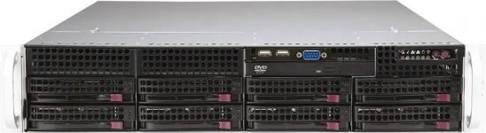 Сервер iRU Rock S2208P, 2xIntel Xeon Gold 5318N, 2x32Gb RAM, noHDD, 8+2x2.5/3.5" HS, noDVD, 2xGLAN, AST2600, 2x1200 Вт, 2U (2184373)