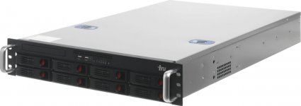 Сервер iRU Rock S2208ED, 2xIntel Xeon Gold 6240R, 2x32Gb RAM, 1x500Gb SATA SSD, 8x2.5/3.5" HS, С621, noDVD, 2xGLAN, Командир (AST2500), 2x550 Вт, 2U (2179209)