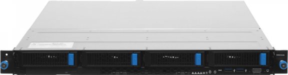 Сервер iRU RockIT RM-AS100, 1xIntel Xeon E-2486, 2x16Gb RAM, 1x500Gb SATA SSD, 4x2.5/3.5" HS, noDVD, 2xGLAN, AST2600, 2x450 Вт, 1U (2193883)