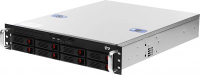 Сервер iRU Rock S2208E, 2xIntel Xeon Gold 6128, 2x16Gb RAM, noHDD, 8x2.5/3.5" HS, С621, noDVD, 2xGLAN, Командир (AST2500), 1x800 Вт, 2U (2146126)