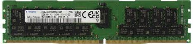 Память DDR4 RDIMM 32Gb, 3200MHz, CL22, 1.2V, Dual Rank, ECC Reg, Samsung (M393A4K40EB3-CWE)