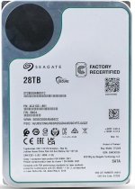 Жесткий диск (HDD) Seagate 28Tb Exos, 3.5", 7.2K, 512Mb, 512e, SATA3 (ST28000NM001C_Recertified)
