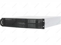 Корпус Procase, ATX, 2U RM, без БП, черный/серебристый (RE204-D4H2-FA-55)