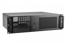 Корпус Exegate Pro 3U390-08, ATX, 3U RM, 1x500 Вт, черный (EX264943RUS)