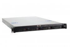 Корпус Exegate Pro 1U660-HS04/350ADS, E-ATX, 1U RM, 4x3.5/2.5 HS, 1x350 Вт, черный/серебристый (EX265518RUS)