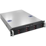 Корпус Exegate Pro 2U550-HS08/1U-1000ADS, ATX, 2U RM, 8x3.5/2.5 HS, 1x1000 Вт, черный (EX293177RUS)
