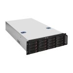 Корпус Exegate Pro 3U660-HS16, E-ATX, 3U RM, 16x3.5/2.5 HS, Redundant 2x1200 Вт, черный (EX292422RUS)