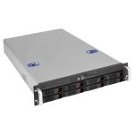 Корпус Exegate Pro 2U660-HS08 /2U-400ADS, SSI EEB, 2U RM, 8x3.5/2.5 HS, 1x400 Вт, черный/серебристый (EX295860RUS)