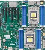 Материнская плата Supermicro H12DSi-NT6, 2xSocket SP3, 16xDDR4, 3PCI-Ex16, 3PCI-Ex8, 1xM.2-PCI-E, 10SATA3, 2x10GLAN, IPMI, 2xUSB 2.0, 4xUSB 3.0, VGA, E-ATX, Bulk (MBD-H12DSI-NT6-B)