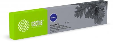 Картридж ленточный Cactus CS-LQ690K для LQ-690/690C/675KT/680K/690K/695C/LQ106KF/VP-F2000, 12.7мм x 32м, 5600000, черный (CS-LQ690K)