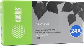 Картридж лазерный Cactus CS-Q2624A (Q2624A), черный, 2500 страниц, совместимый для LaserJet 1150