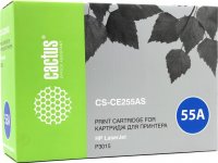 Картридж лазерный Cactus CS-CE255AS (CE255A/CE255A), черный, 6000 страниц, совместимый для LaserJet Enterprise 500 M525dn / 500 M525f / M525c / P3015 / P3015d / P3015dn / P3015x, LJ Pro M521dn / M521dw