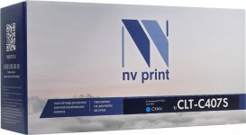 Картридж лазерный NV Print NV-CLTC407SC (CLT-C407S), голубой, 1000 страниц, совместимый для Samsung CLP-320/325 series, CLX-3185 series