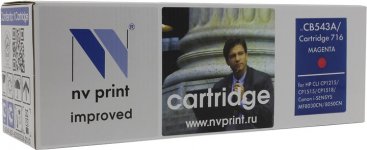 Картридж лазерный NV Print NV-CB543A/716M (125A/716), пурпурный, 1400 страниц, совместимый для Color LaserJet CP1215 / CP1515n / CM1312 / CM1312nfi / i-SENSYS LBP 5050 / MF8030CN / 8050CN