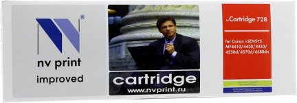 Картридж лазерный NV Print NV-728 (728/3500B002/3500B010), черный, 2100 страниц, совместимый для Canon i-SENSYS MF-4410 / 4430 / 4450 / 4550 / 4570 / 4580 без чипа