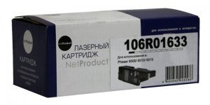 Картридж лазерный NetProduct N-106R01633 (106R01633), желтый, 1000 страниц, совместимый для Xerox Phaser 6000/6010/WC6015