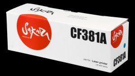 Картридж лазерный Sakura SACF381A (CF381A), голубой, 2700 страниц, совместимый для Color LaserJet Pro MFP M477