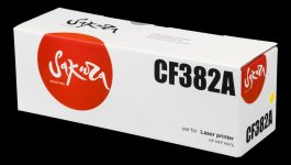 Картридж лазерный Sakura SACF382A (CF382A), желтый, 2700 страниц, совместимый для Color LaserJet Pro MFP M478