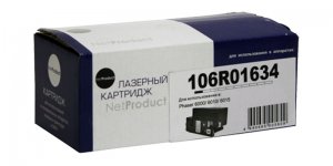 Картридж лазерный NetProduct N-106R01634 (106R01634), черный, 2000 страниц, совместимый для Xerox Phaser 6000/6010/WC6015