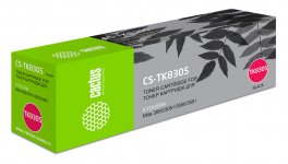 Картридж лазерный Cactus CS-TK8305 (TK-8305K/1T02LK0NL0), черный, 25000 страниц, совместимый для Kyocera 3050/3051/3550/3551