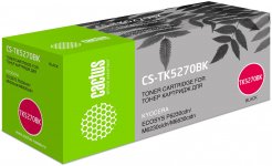 Картридж лазерный Cactus CS-TK5270BK (TK-5270K/1T02TV0NL0), черный, 8000 страниц, совместимый для Kyocera P6230cdn/M6230cidn/M6630cidn