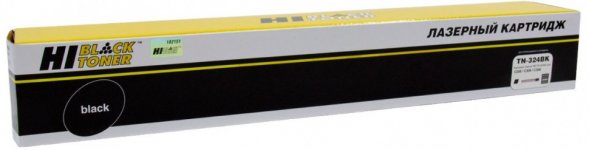 Картридж лазерный Hi-Black HB-TN-324K (TN-324K/A8DA150), черный, 28000 страниц, совместимый для Konica Minolta bizhub C258/C308/C368 без чипа
