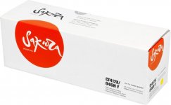 Картридж лазерный Sakura SACF412X/046HY (№410X/CF412X/046HY), желтый, 5000 страниц, совместимый для LaserJet Pro m377dw / M477fdn / M477fdw / M477fnw/ / M452dn / M452nw без чипа