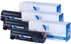 Картридж лазерный NV Print NV-CE278A-SET3 (№78A/CE278A), черный, 2100 страниц, 3 шт., совместимый для LJ Pro P1566/ P1606dn/ M1536dnf