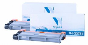 Картридж лазерный NV Print NV-TN2375T-SET2 (TN-2375), черный, 2600 страниц, 2 шт., совместимый для Brother HL-L2300DR/ HL-L2340DWR/ HL-L2360DNR/ HL-L2365DWR/ DCP-L2500DR/ DCP-L2520DWR/ DCP-L2540DNR/ DCP-L2560DWR/ MFC-L2700DWR/ MFC-L2720DWR/ MFC-L2740DWR/
