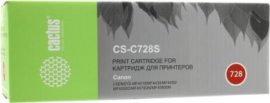 Набор картриджей лазерный Cactus CS-C728S-2 (728), черный, 2100 страниц, 2 шт., совместимый для Canon i-SENSYS MF-4410 / 4430 / 4450 / 4550 / 4570 / 4580