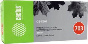 Набор картриджей лазерный Cactus CS-C703-4 (703), черный, 2000 страниц, 4 шт., совместимый для Canon LBP-2900 / 3000