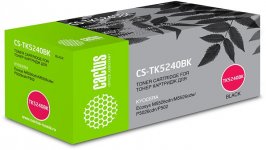 Набор картриджей лазерный Cactus CS-TK5240BK-4 (TK-5240K/1T02R70NL0), черный, 4000 страниц, 4 шт., совместимый для Kyocera Ecosys M5526cdn/P5026cdn/P5026cdw