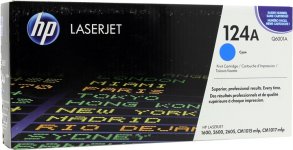 Картридж лазерный HP 124A/Q6001A, голубой, 2000 страниц, оригинальный для HP Color LaserJet 1600 / 2600n / 2605 / 2605dn / 2605dtn