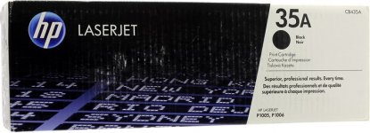 Картридж лазерный HP 35A/CB435A, черный, 1500 страниц, оригинальный для LaserJet P1005 / P1006