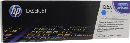 Картридж лазерный HP 125A/CB541A, голубой, 1400 страниц, оригинальный для HP Color LaserJet CP1215 / CP1515n / CM1312 / CM1312nfi