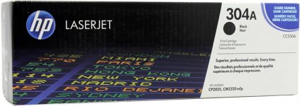 Картридж лазерный HP 304A/CC530A, черный, 3500 страниц, оригинальный для Color LaserJet CP2025 / CM2320nf / CM2320fxi / CP2025n / CP2025dn