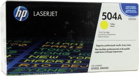 Картридж лазерный HP 504A/CE252A, желтый, 7000 страниц, оригинальный для HP Color LaserJet CM3530 / CM3530fs / CM3525dn / CM3525n / CP3525x