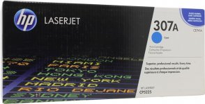 Картридж лазерный HP 307A/CE741A, голубой, 7300 страниц, оригинальный для CLJP CP5225 / CP5225dn / CP5225n