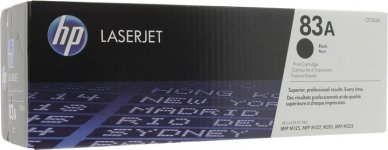 Картридж лазерный HP 83A/CF283A, черный, 1500 страниц, оригинальный для HP LaserJet Pro M201dw / M201n / M225dn / M225dw / M125r / M125ra / M225dw / M225rdn / M125rnw / M127fn / M127fw