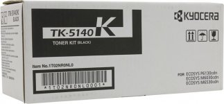 Картридж лазерный Kyocera TK-5140K/1T02NR0NL0, черный, 7000 страниц, оригинальный для Kyocera ECOSYS P6130cdn, ECOSYS M6030cdn, ECOSYS M6530cdn