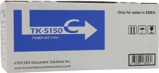 Картридж лазерный Kyocera TK-5150C/1T02NSCNL0, голубой, 10000 страниц, оригинальный для Kyocera ECOSYS P6035cdn, ECOSYS M6035cidn, ECOSYS M6535cidn