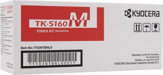 Картридж лазерный Kyocera TK-5160M/1T02NTBNL0, пурпурный, 12000 страниц, оригинальный для Kyocera P7040cdn