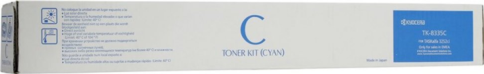 Картридж лазерный Kyocera TK-8335C/1T02RLCNL0, голубой, 15000 страниц, оригинальный для Kyocera TASKalfa 3252ci/3253ci